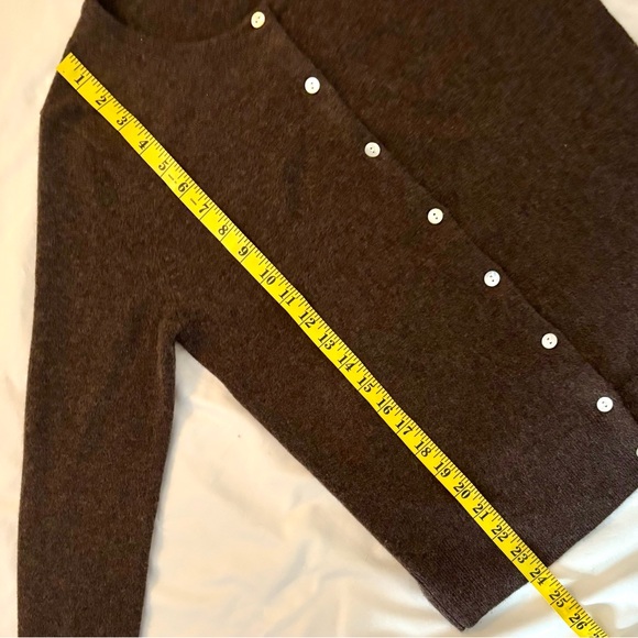 Quince 100% Mongolian Cashmere Cardigan – Truffle Brown (Size M) - Picture 12 of 15